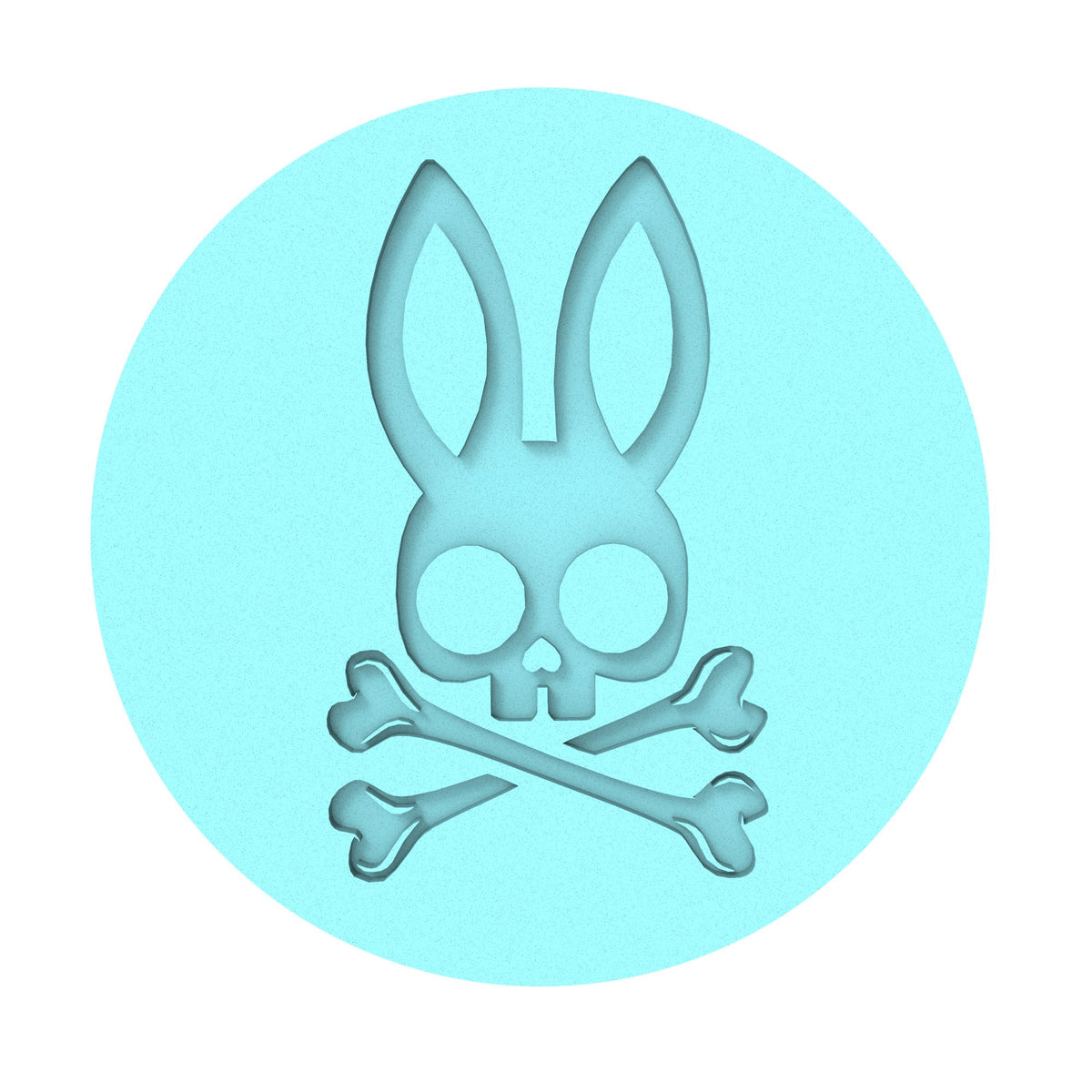 Bunny Bones Criss Cross Cookie Cutter | Stamp | Stencil #1 Animals & Dinosaurs Cookie Cutter Lady MINI - 2 Inches (5cm) Debosser ONLY 
