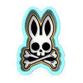 Bunny Bones Criss Cross Cookie Cutter | Stamp | Stencil #1 Animals & Dinosaurs Cookie Cutter Lady 