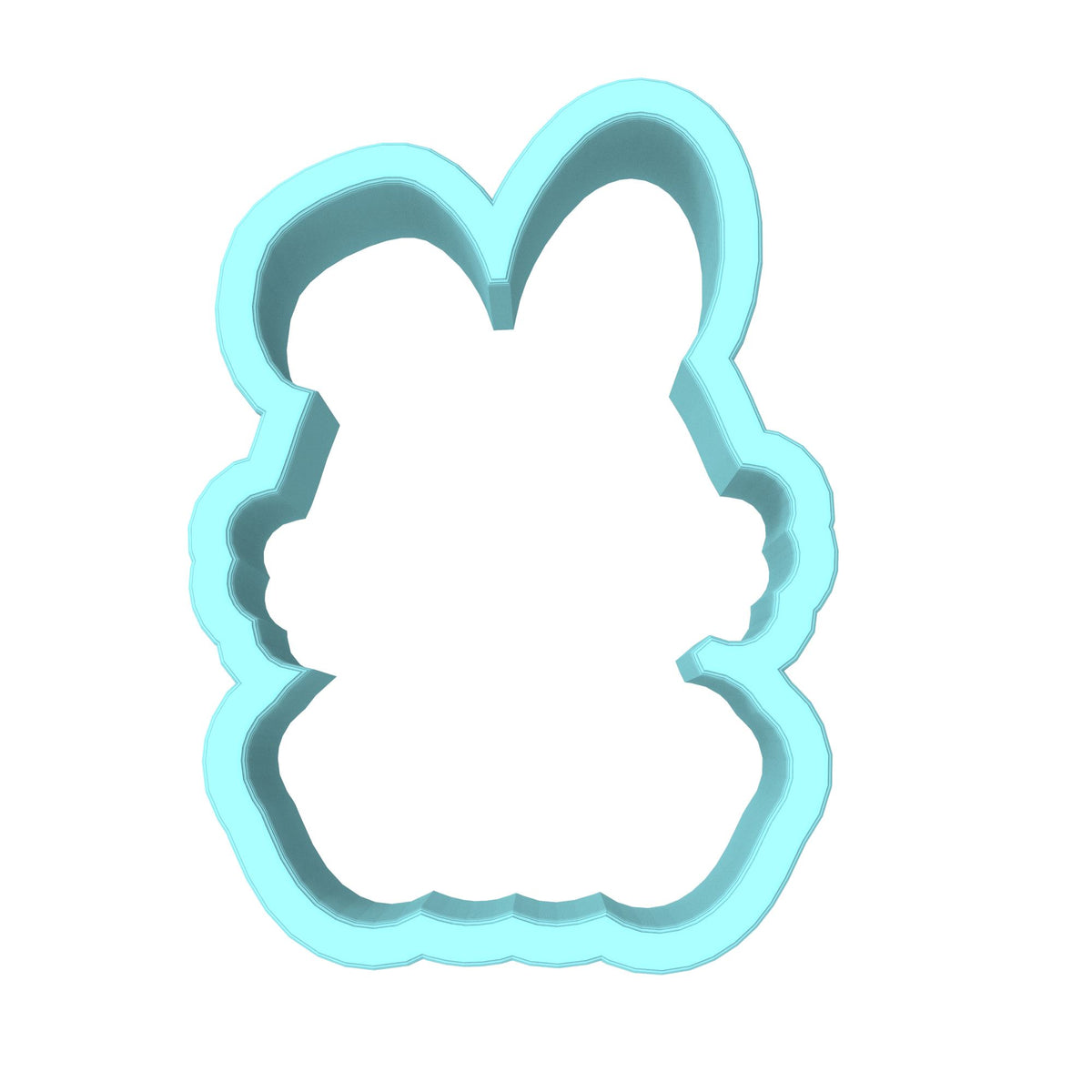 Bunny Boy Cookie Cutter | Stamp | Stencil #2 Animals & Dinosaurs Cookie Cutter Lady MINI - 2 Inches (5cm) Cookie Cutter ONLY (Outline) 