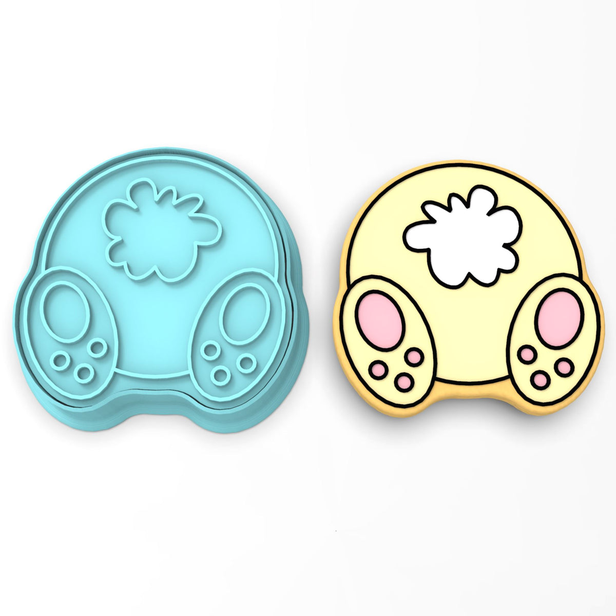 Bunny Butt Cookie Cutter | Stamp | Stencil #1