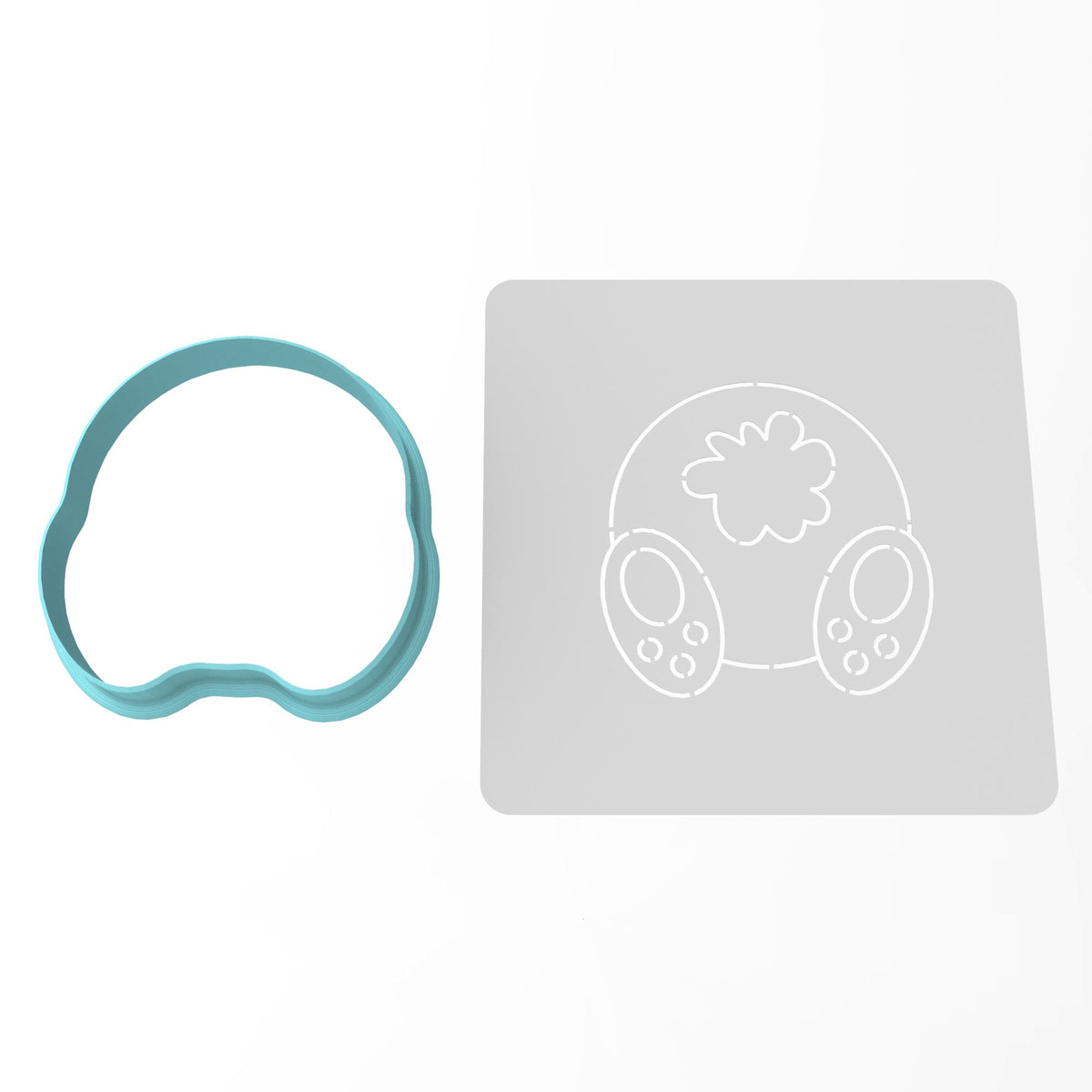 Bunny Butt Cookie Cutter | Stamp | Stencil #1
