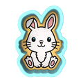 Bunny Cookie Cutter | Stamp | Stencil #B Animals & Dinosaurs Cookie Cutter Lady 