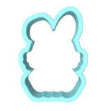 Bunny Cookie Cutter | Stamp | Stencil #B Animals & Dinosaurs Cookie Cutter Lady MINI - 2 Inches (5cm) Cookie Cutter ONLY (Outline) 