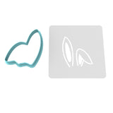 Bunny Ears Cookie Cutter | Stamp | Stencil #1