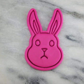 Bunny Face Cookie Cutter  Stamp & Outline #1