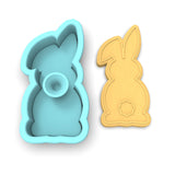 Bunny Facing Forward Cookie Cutter | Stamp | Stencil #1