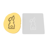 Bunny Facing Forward Cookie Cutter | Stamp | Stencil #1