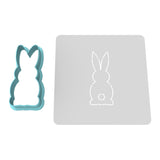 Bunny Facing Forward Cookie Cutter | Stamp | Stencil #2