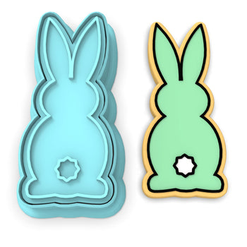 Bunny Facing Forward Cookie Cutter | Stamp | Stencil #2