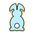 Bunny Facing Forward Cookie Cutter | Stamp | Stencil #3
