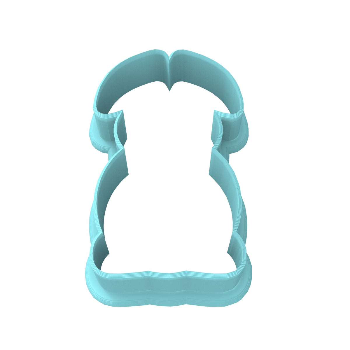 Bunny Facing Forward Cookie Cutter | Stamp | Stencil #3