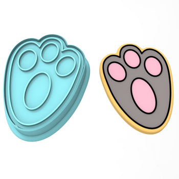 Bunny Foot Cookie Cutter | Stamp | Stencil #1