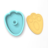 Bunny Foot Cookie Cutter | Stamp | Stencil #1