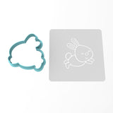 Bunny Jumping Cookie Cutter | Stamp | Stencil #1
