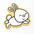 Bunny Jumping Cookie Cutter | Stamp | Stencil #1