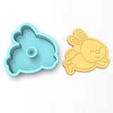 Bunny Jumping Cookie Cutter | Stamp | Stencil #1
