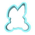 Bunny Middle Fingers Cookie Cutter | Stamp | Stencil #1 Animals & Dinosaurs Cookie Cutter Lady MINI - 2 Inches (5cm) Cookie Cutter ONLY (Outline) 