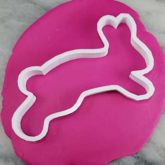 Bunny Rabbit Cookie Cutter Outline #2 Easter / Spring / Flower Cookie Cutter Lady 