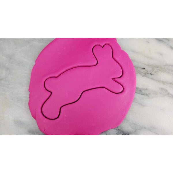 Bunny Rabbit Cookie Cutter Outline #2 Easter / Spring / Flower Cookie Cutter Lady 