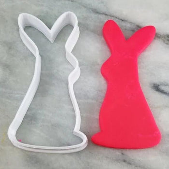 Bunny Rabbit Cookie Cutter Outline #3 Easter / Spring / Flower Cookie Cutter Lady 