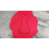 Bunny Rabbit Cookie Cutter Outline #3 Easter / Spring / Flower Cookie Cutter Lady 