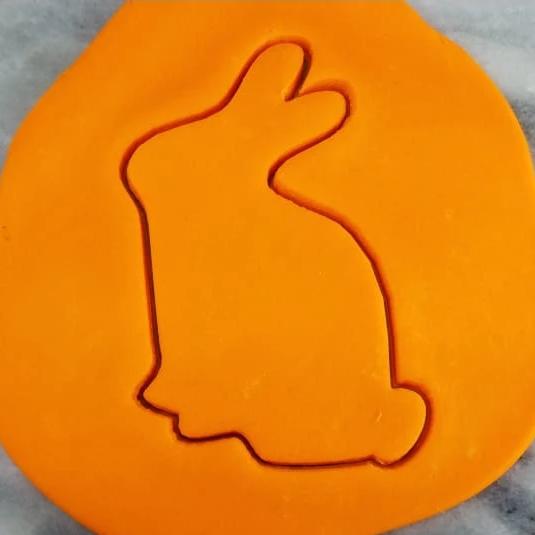Bunny Rabbit Cookie Cutter Outline #4 Easter / Spring / Flower Cookie Cutter Lady 