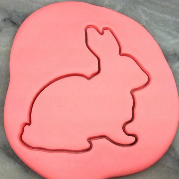 Bunny Rabbit Cookie Cutter Outline - Easter / Spring / Flower