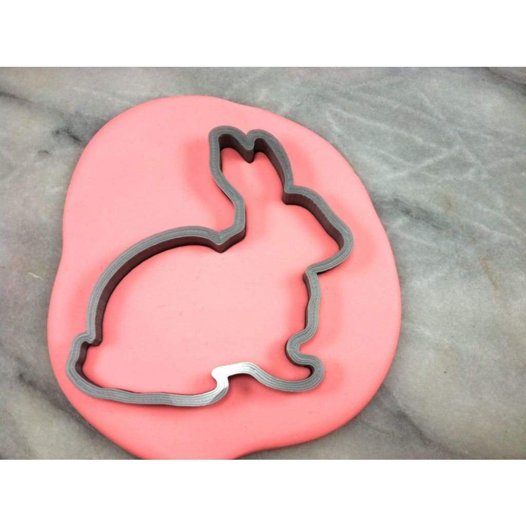 Bunny Rabbit Cookie Cutter Outline - Easter / Spring / Flower
