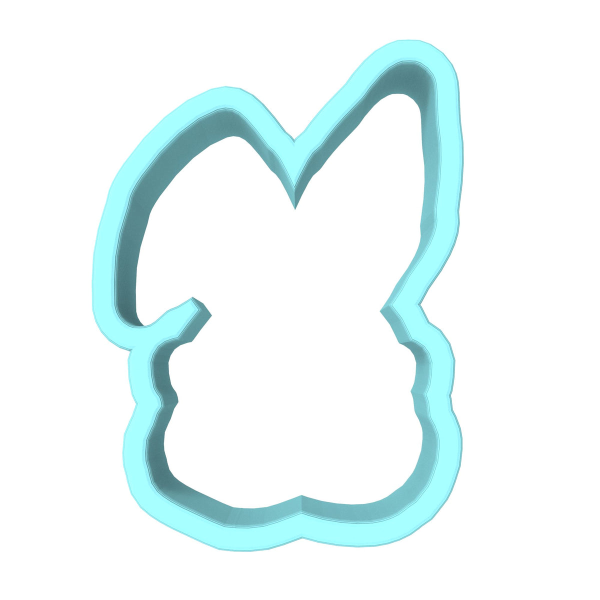 Bunny Sunglasses Cookie Cutter | Stamp | Stencil #1 Animals & Dinosaurs Cookie Cutter Lady MINI - 2 Inches (5cm) Cookie Cutter ONLY (Outline) 