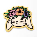 Bunny with Headpiece Cookie Cutter | Stamp | Stencil #1