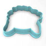 Bunny with Headpiece Cookie Cutter | Stamp | Stencil #1