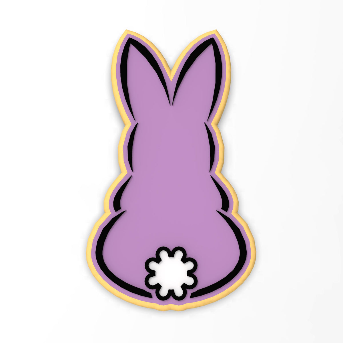Bunny with Tail Cookie Cutter | Stamp | Stencil #1
