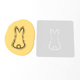 Bunny with Tail Cookie Cutter | Stamp | Stencil #1