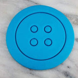 Button Cookie Cutter  Outline & Stamp #1