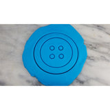 Button Cookie Cutter  Outline & Stamp #1