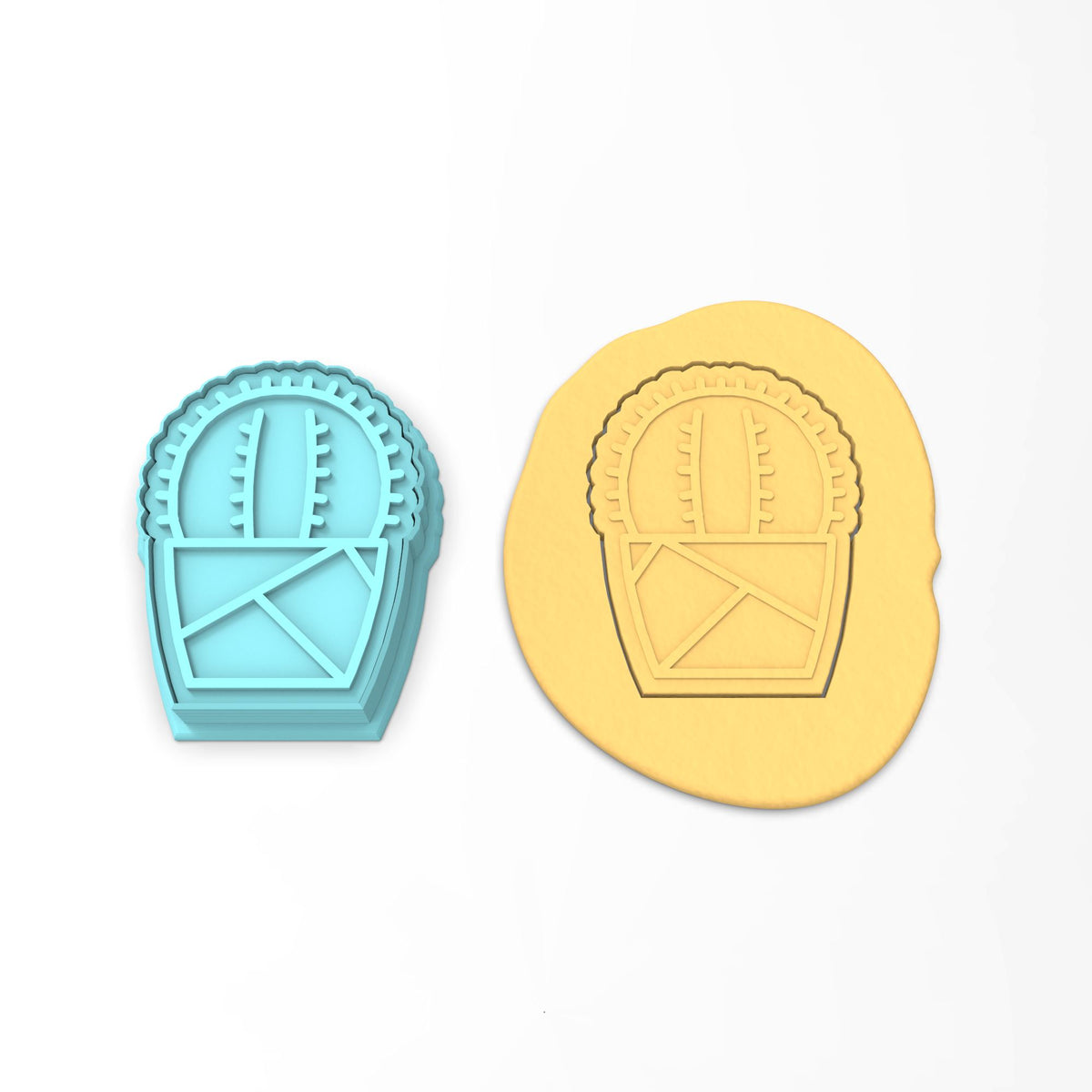 Cactus Cookie Cutter | Stamp | Stencil #1