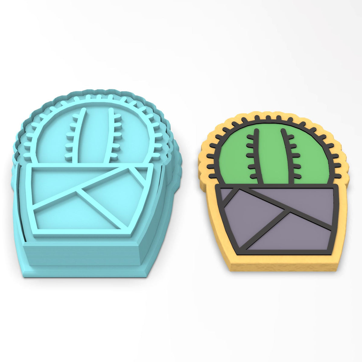 Cactus Cookie Cutter | Stamp | Stencil #1