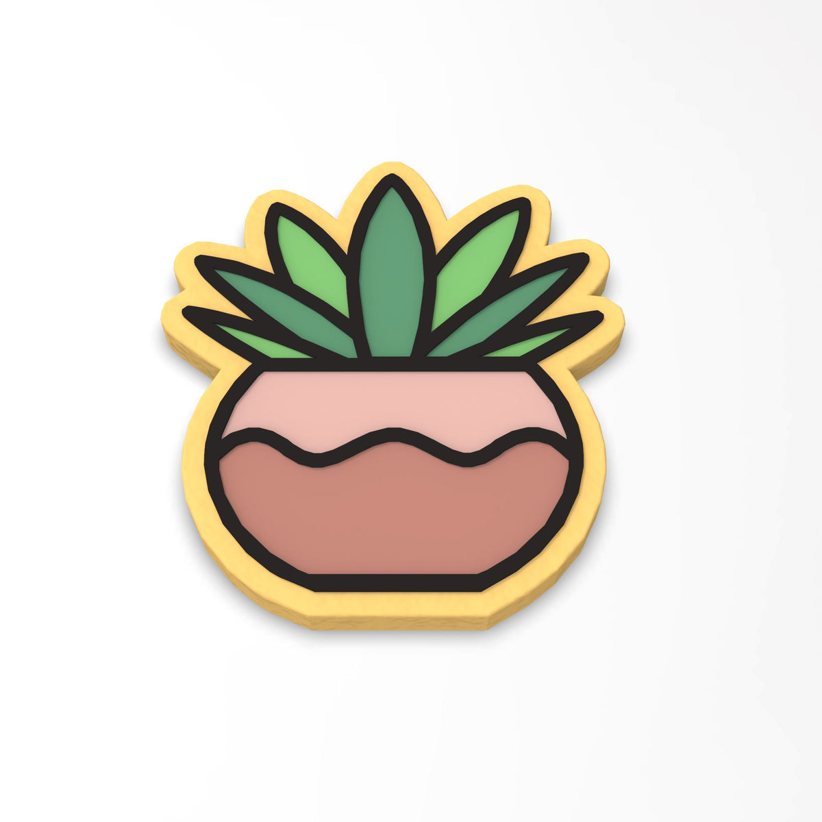 Cactus Cookie Cutter | Stamp | Stencil #2