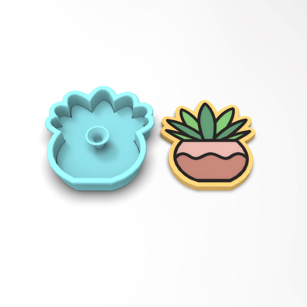 Cactus Cookie Cutter | Stamp | Stencil #2