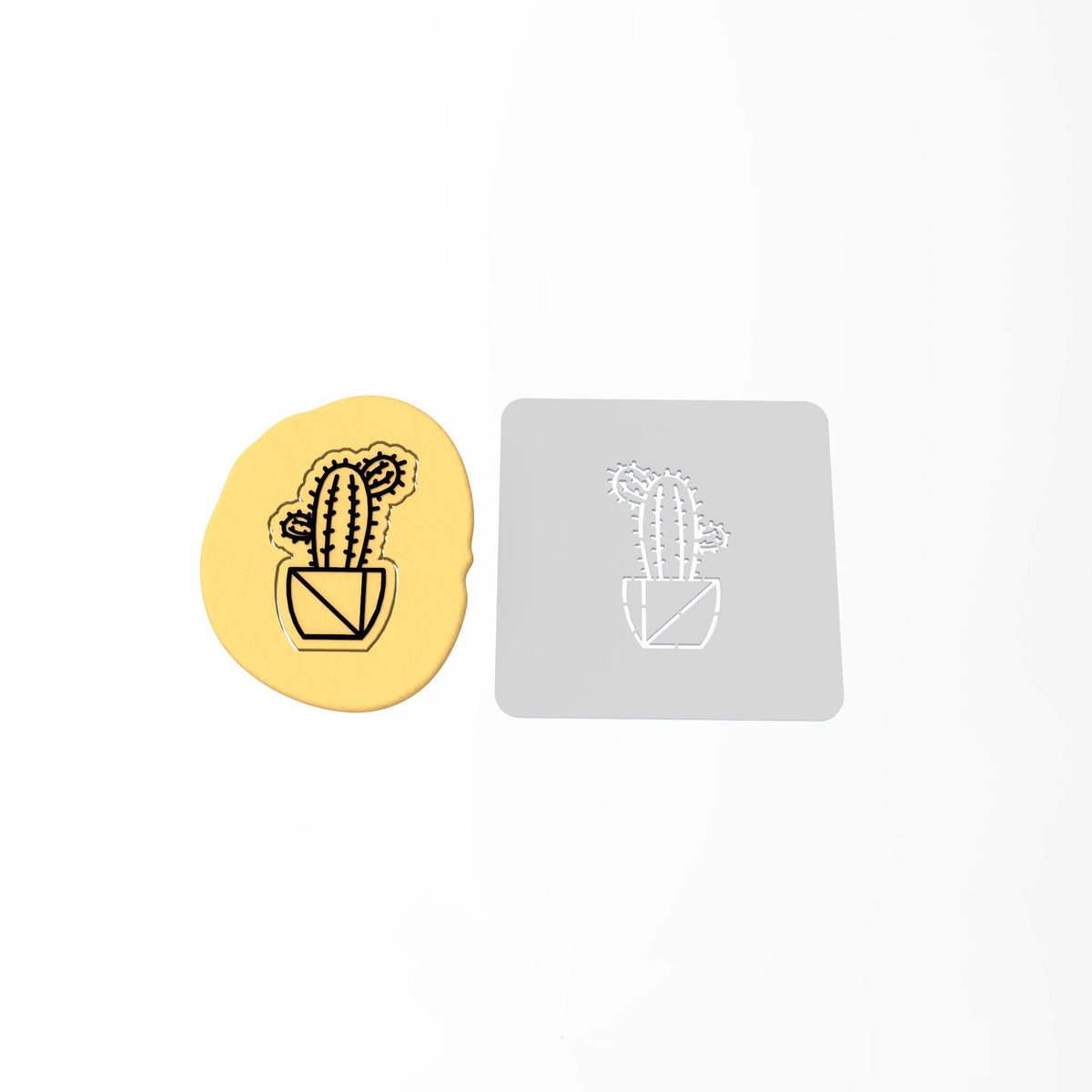 Cactus Cookie Cutter | Stamp | Stencil #3