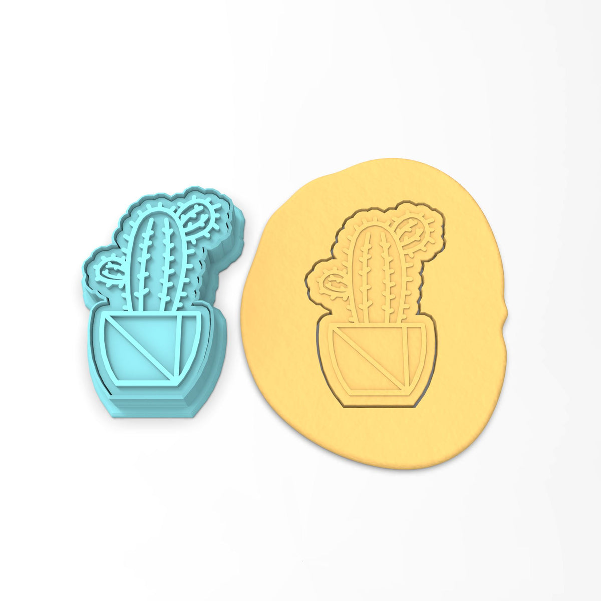Cactus Cookie Cutter | Stamp | Stencil #3