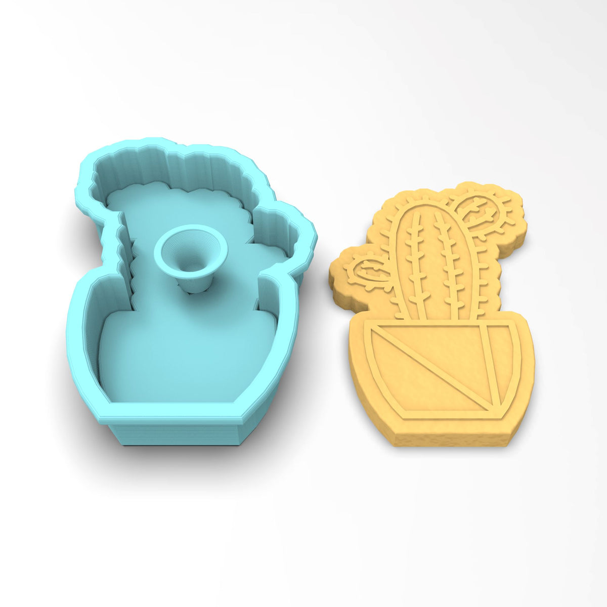Cactus Cookie Cutter | Stamp | Stencil #3