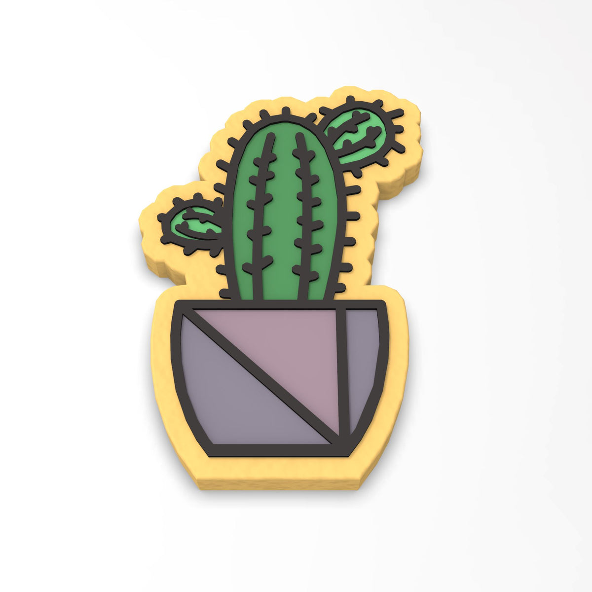 Cactus Cookie Cutter | Stamp | Stencil #3