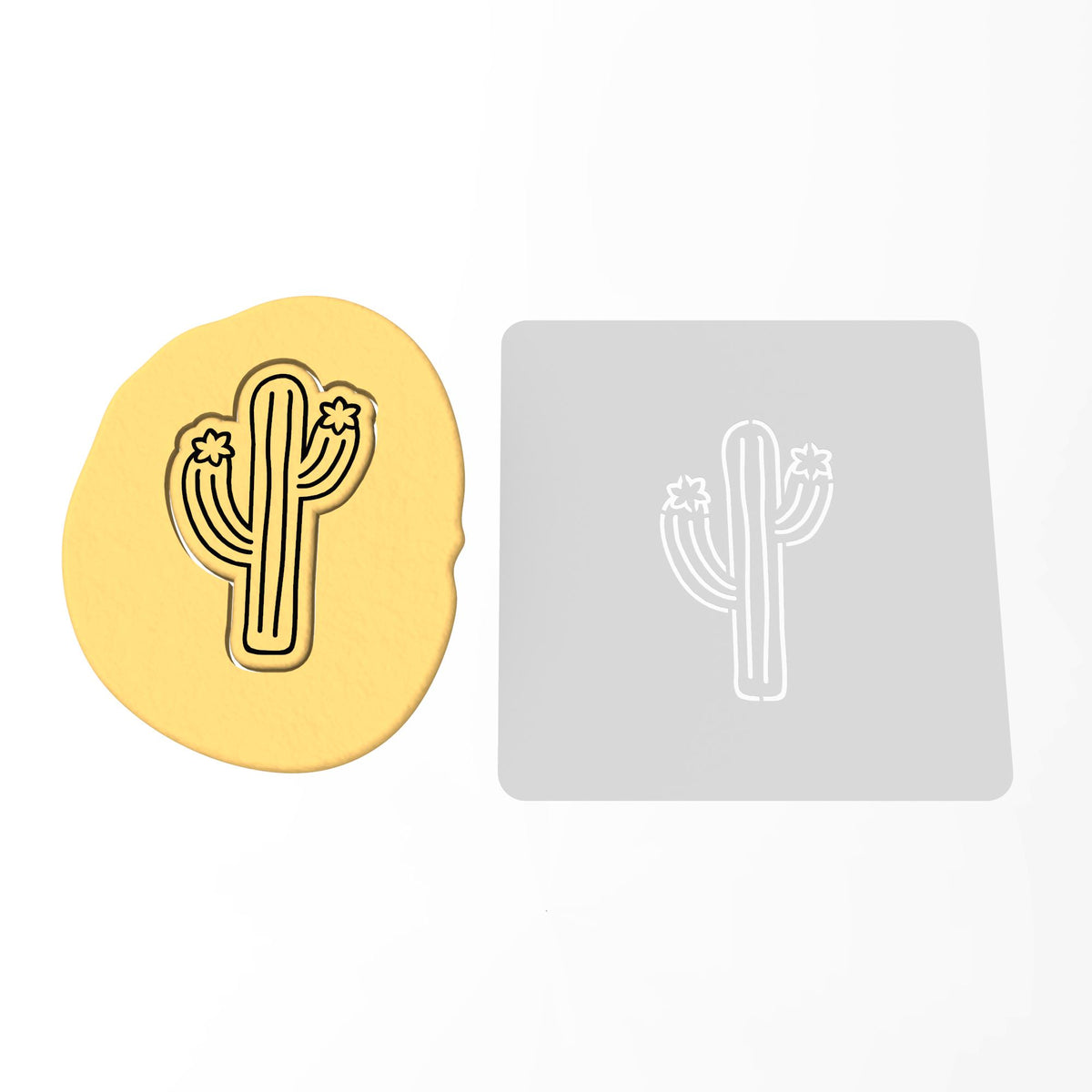 Cactus Cookie Cutter | Stamp | Stencil #4