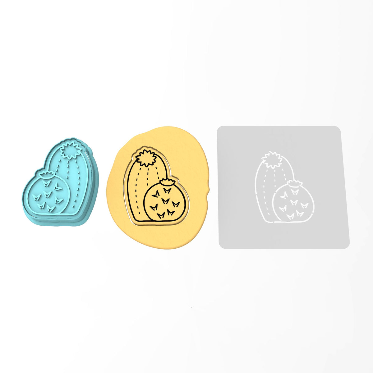 Cactus Cookie Cutter | Stamp | Stencil #5