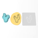 Cactus Cookie Cutter | Stamp | Stencil #6