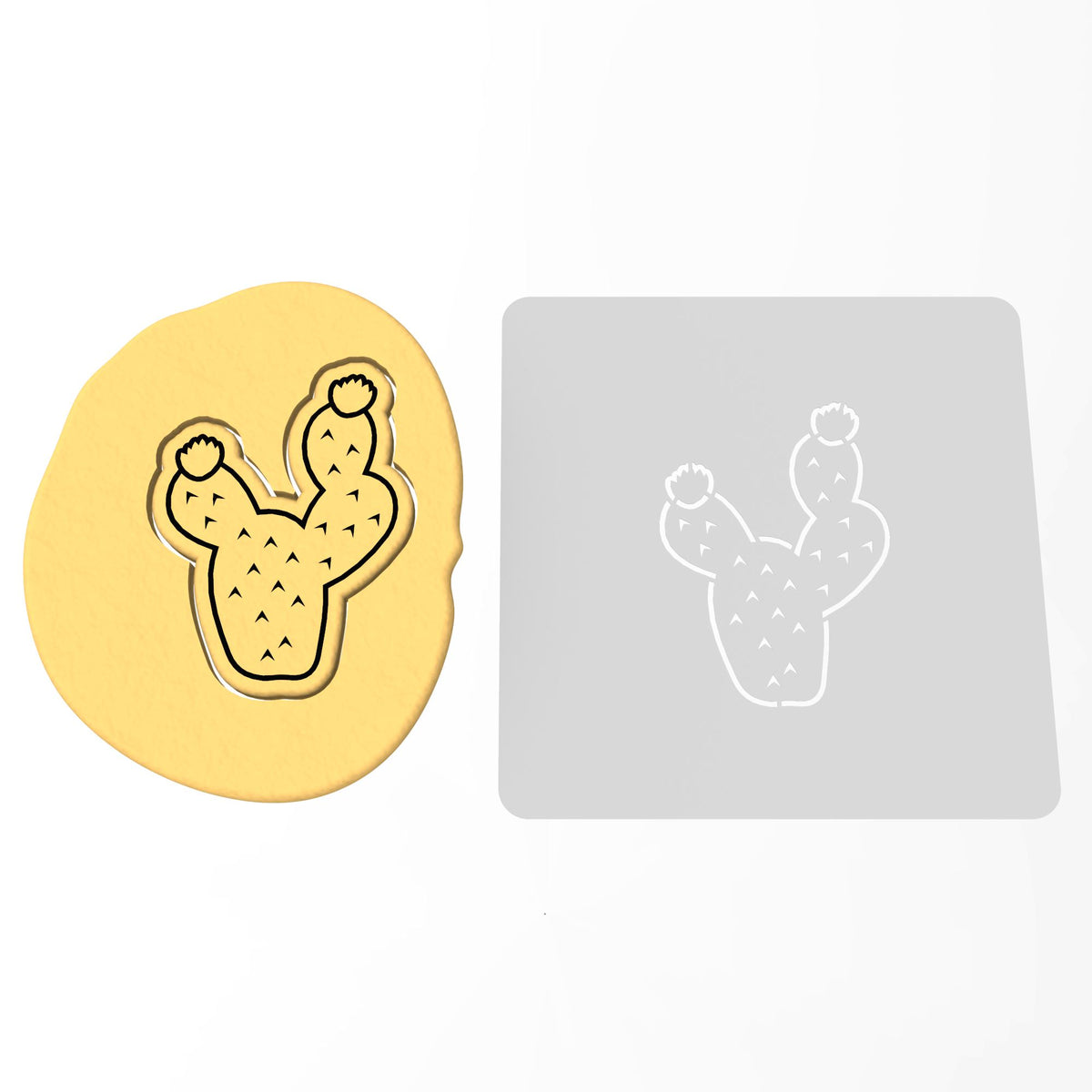Cactus Cookie Cutter | Stamp | Stencil #6
