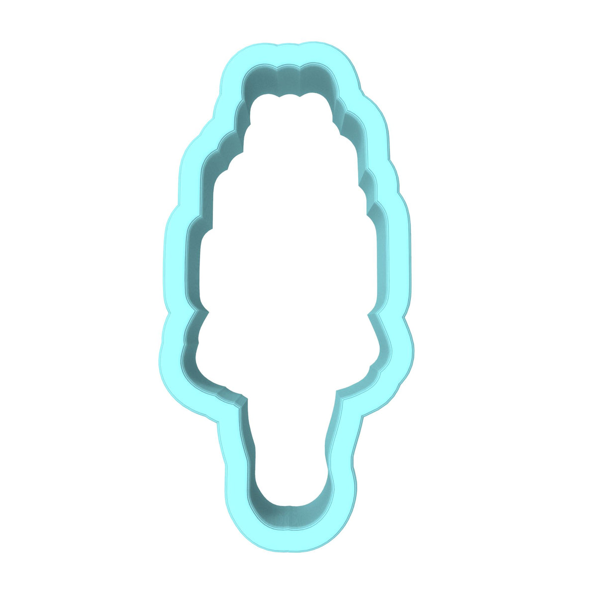 Cake Girl Cookie Cutter | Stamp | Stencil #1