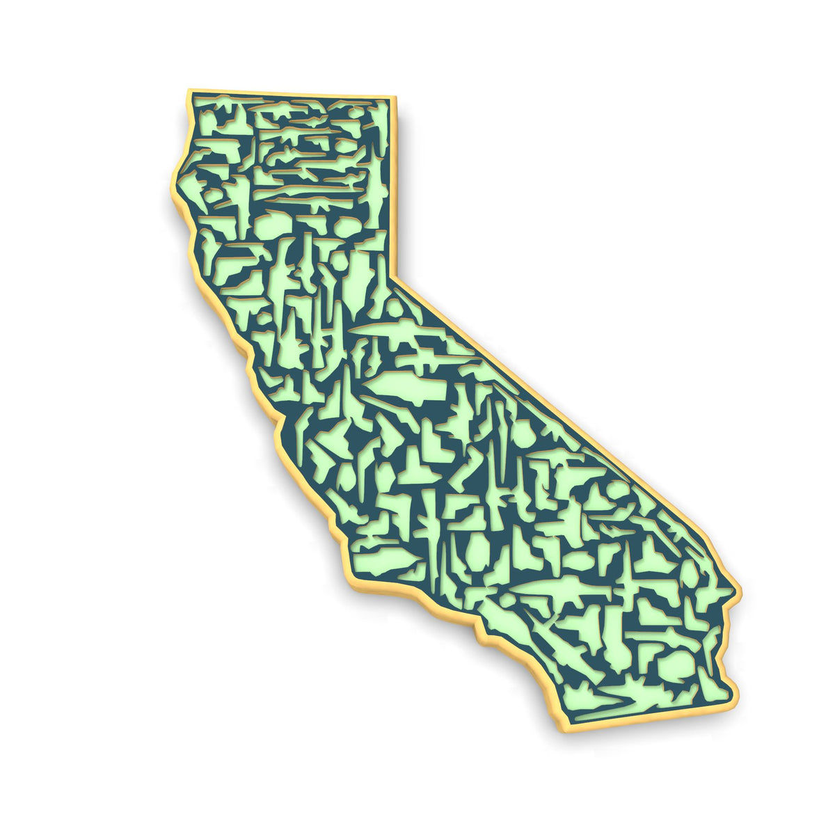 California Guns Cookie Cutter | Stamp | Stencil #1 Boys/ Army / Outdoorsman Cookie Cutter Lady 
