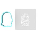 Camo USA Gnome Cookie Cutter | Stamp | Stencil #1 Animals & Dinosaurs Cookie Cutter Lady MINI - 2 Inches (5cm) **BUNDLE** Cutter + Stencil 